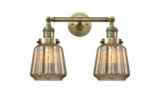 Innovations Lighting 208-AB-G146 - Chatham - 2 Light - 16 inch - Antique Brass - Adjustable Bath Vanity Light