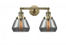 Innovations Lighting 208-AB-G173 - Fulton - 2 Light - 17 inch - Antique Brass - Adjustable Bath Vanity Light