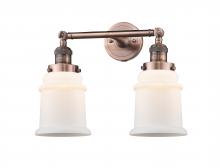 Innovations Lighting 208-AC-G181-LED - Canton - 2 Light - 17 inch - Antique Copper - Adjustable Bath Vanity Light