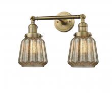 Innovations Lighting 208-BB-G146 - Chatham - 2 Light - 16 inch - Brushed Brass - Adjustable Bath Vanity Light