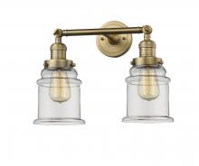 Innovations Lighting 208-BB-G182-LED - Canton - 2 Light - 17 inch - Brushed Brass - Adjustable Bath Vanity Light