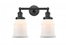 Innovations Lighting 208-BK-G181-LED - Canton - 2 Light - 17 inch - Matte Black - Adjustable Bath Vanity Light