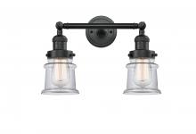 Innovations Lighting 208-BK-G182S-LED - Canton - 2 Light - 17 inch - Matte Black - Adjustable Bath Vanity Light