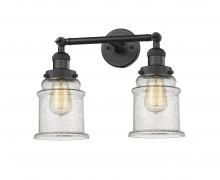 Innovations Lighting 208-BK-G184-LED - Canton - 2 Light - 17 inch - Matte Black - Adjustable Bath Vanity Light