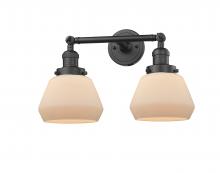 Innovations Lighting 208-OB-G171-LED - Fulton - 2 Light - 17 inch - Oil Rubbed Bronze - Adjustable Bath Vanity Light