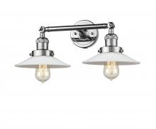 Innovations Lighting 208-PC-G1-LED - Halophane - 2 Light - 18 inch - Polished Chrome - Adjustable Bath Vanity Light