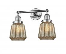 Innovations Lighting 208-PC-G146-LED - Chatham - 2 Light - 16 inch - Polished Chrome - Adjustable Bath Vanity Light