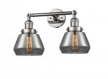 Innovations Lighting 208-PN-G173-LED - Fulton - 2 Light - 17 inch - Polished Nickel - Adjustable Bath Vanity Light