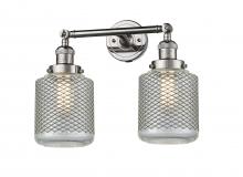 Innovations Lighting 208-PN-G262-LED - Stanton - 2 Light - 16 inch - Polished Nickel - Adjustable Bath Vanity Light