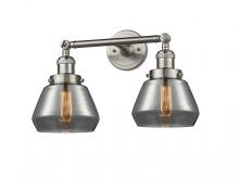 Innovations Lighting 208-SN-G173-LED - Fulton - 2 Light - 17 inch - Brushed Satin Nickel - Adjustable Bath Vanity Light