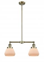Innovations Lighting 209-AB-G171-LED - Fulton - 2 Light - 21 inch - Antique Brass - Stem Hung - Adjustable Island Light