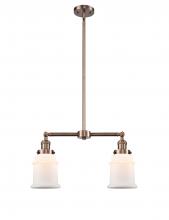 Innovations Lighting 209-AC-G181-LED - Canton - 2 Light - 21 inch - Antique Copper - Stem Hung - Adjustable Island Light
