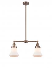 Innovations Lighting 209-AC-G191-LED - Bellmont - 2 Light - 21 inch - Antique Copper - Stem Hung - Adjustable Island Light