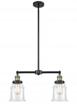 Innovations Lighting 209-BAB-G182-LED - Canton - 2 Light - 21 inch - Black Antique Brass - Stem Hung - Adjustable Island Light