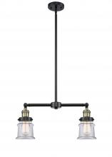 Innovations Lighting 209-BAB-G182S-LED - Canton - 2 Light - 21 inch - Black Antique Brass - Stem Hung - Adjustable Island Light