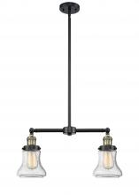 Innovations Lighting 209-BAB-G194-LED - Bellmont - 2 Light - 21 inch - Black Antique Brass - Stem Hung - Adjustable Island Light
