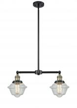 Innovations Lighting 209-BAB-G534-LED - Oxford - 2 Light - 24 inch - Black Antique Brass - Stem Hung - Adjustable Island Light