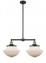 Innovations Lighting 209-BAB-G541-LED - Oxford - 2 Light - 25 inch - Black Antique Brass - Stem Hung - Adjustable Island Light