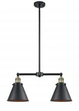 Innovations Lighting 209-BAB-M13-BK-LED - Appalachian - 2 Light - 23 inch - Black Antique Brass - Stem Hung - Adjustable Island Light