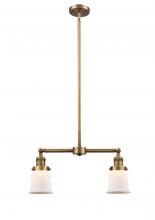 Innovations Lighting 209-BB-G181S-LED - Canton - 2 Light - 21 inch - Brushed Brass - Stem Hung - Adjustable Island Light