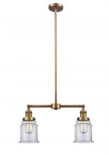Innovations Lighting 209-BB-G182-LED - Canton - 2 Light - 21 inch - Brushed Brass - Stem Hung - Adjustable Island Light