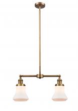 Innovations Lighting 209-BB-G191-LED - Bellmont - 2 Light - 21 inch - Brushed Brass - Stem Hung - Adjustable Island Light