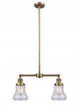 Innovations Lighting 209-BB-G194 - Bellmont - 2 Light - 21 inch - Brushed Brass - Stem Hung - Adjustable Island Light