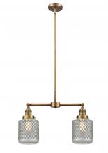 Innovations Lighting 209-BB-G262-LED - Stanton - 2 Light - 23 inch - Brushed Brass - Stem Hung - Adjustable Island Light