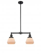 Innovations Lighting 209-BK-G171-LED - Fulton - 2 Light - 21 inch - Matte Black - Stem Hung - Adjustable Island Light