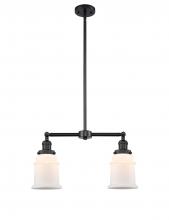 Innovations Lighting 209-BK-G181-LED - Canton - 2 Light - 21 inch - Matte Black - Stem Hung - Adjustable Island Light