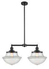 Innovations Lighting 209-OB-G542-LED - Oxford - 2 Light - 25 inch - Oil Rubbed Bronze - Stem Hung - Adjustable Island Light