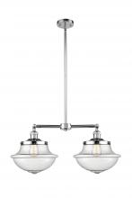 Innovations Lighting 209-PC-G544-LED - Oxford - 2 Light - 25 inch - Polished Chrome - Stem Hung - Adjustable Island Light