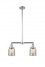 Innovations Lighting 209-PC-G58 - Bell - 2 Light - 21 inch - Polished Chrome - Stem Hung - Adjustable Island Light