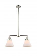 Innovations Lighting 209-PN-G41-LED - Cone - 2 Light - 21 inch - Polished Nickel - Stem Hung - Adjustable Island Light