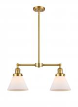Innovations Lighting 209-SG-G41-LED - Cone - 2 Light - 21 inch - Satin Gold - Stem Hung - Adjustable Island Light