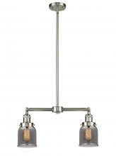 Innovations Lighting 209-SN-G53 - Bell - 2 Light - 21 inch - Brushed Satin Nickel - Stem Hung - Adjustable Island Light