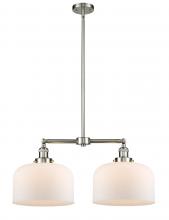 Innovations Lighting 209-SN-G71-L - Bell - 2 Light - 21 inch - Brushed Satin Nickel - Stem Hung - Adjustable Island Light