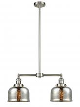 Innovations Lighting 209-SN-G78 - Bell - 2 Light - 24 inch - Brushed Satin Nickel - Stem Hung - Adjustable Island Light