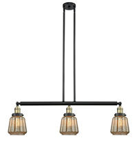 Innovations Lighting 213-BAB-G146 - Chatham - 3 Light - 39 inch - Black Antique Brass - Stem Hung - Adjustable Island Light