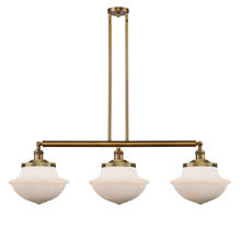 Innovations Lighting 213-BB-G541-LED - Oxford - 3 Light - 42 inch - Brushed Brass - Stem Hung - Adjustable Island Light