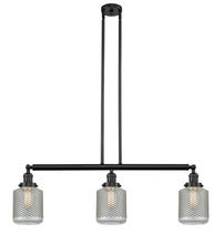 Innovations Lighting 213-BK-G262-LED - Stanton - 3 Light - 39 inch - Matte Black - Stem Hung - Adjustable Island Light
