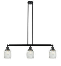 Innovations Lighting 213-BK-G302-LED - Colton - 3 Light - 38 inch - Matte Black - Stem Hung - Adjustable Island Light