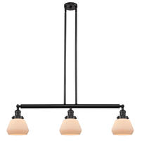 Innovations Lighting 213-OB-G171-LED - Fulton - 3 Light - 39 inch - Oil Rubbed Bronze - Stem Hung - Adjustable Island Light