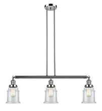 Innovations Lighting 213-PN-G182-LED - Canton - 3 Light - 39 inch - Polished Nickel - Stem Hung - Adjustable Island Light