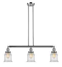 Innovations Lighting 213-PN-G184-LED - Canton - 3 Light - 39 inch - Polished Nickel - Stem Hung - Adjustable Island Light