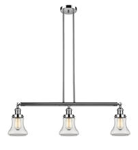 Innovations Lighting 213-PN-G192-LED - Bellmont - 3 Light - 39 inch - Polished Nickel - Stem Hung - Adjustable Island Light