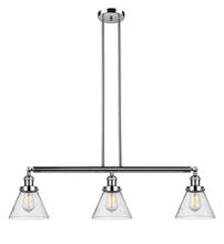 Innovations Lighting 213-PN-G44-LED - Cone - 3 Light - 40 inch - Polished Nickel - Stem Hung - Adjustable Island Light