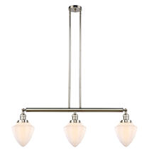 Innovations Lighting 213-PN-G661-7-LED - Bullet - 3 Light - 38 inch - Polished Nickel - Stem Hung - Adjustable Island Light