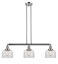 Innovations Lighting 213-PN-G72-LED - Bell - 3 Light - 41 inch - Polished Nickel - Stem Hung - Adjustable Island Light