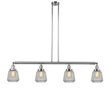 Innovations Lighting 214-PC-G142-LED - Chatham - 4 Light - 51 inch - Polished Chrome - Stem Hung - Adjustable Island Light